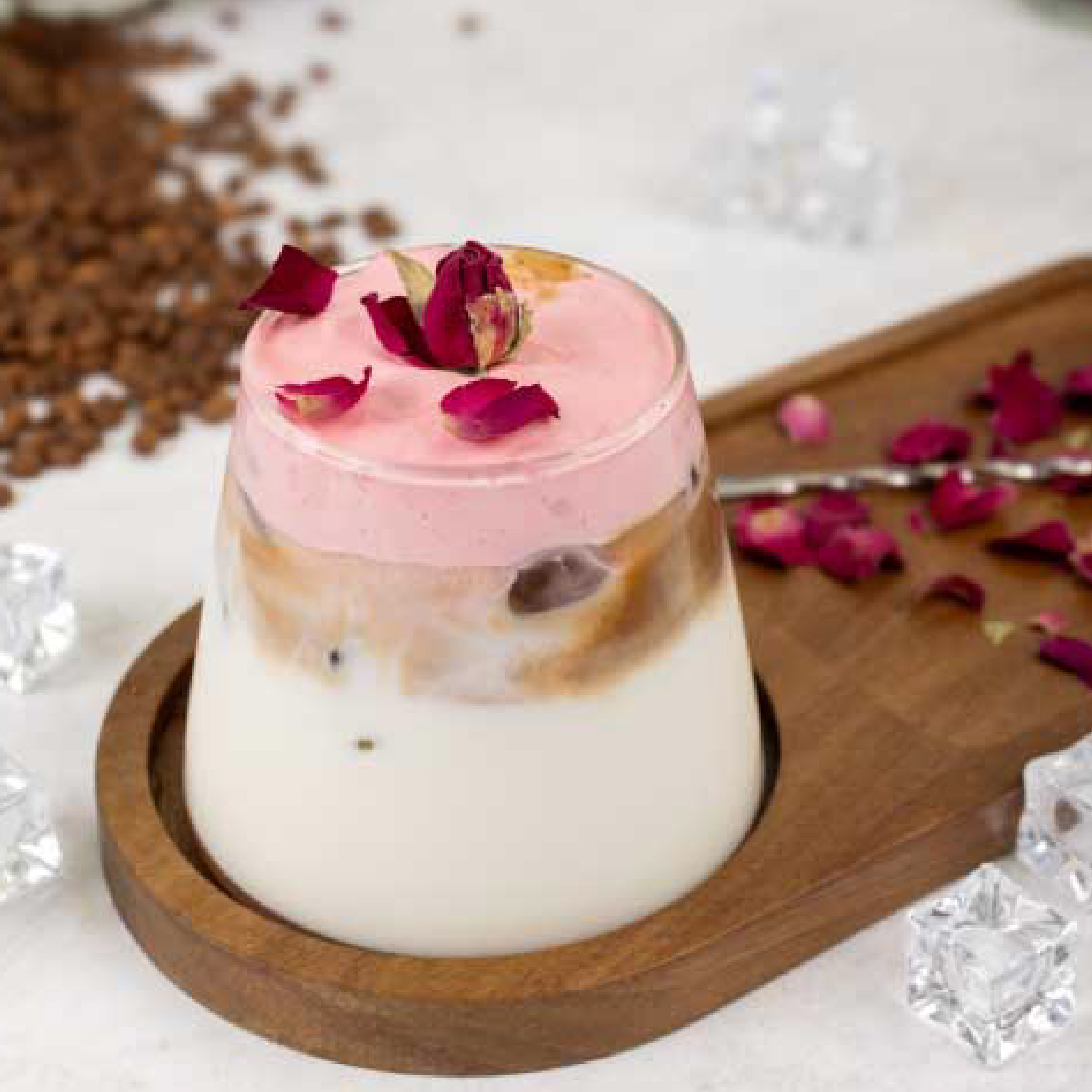 ICED ROSE LATTE
