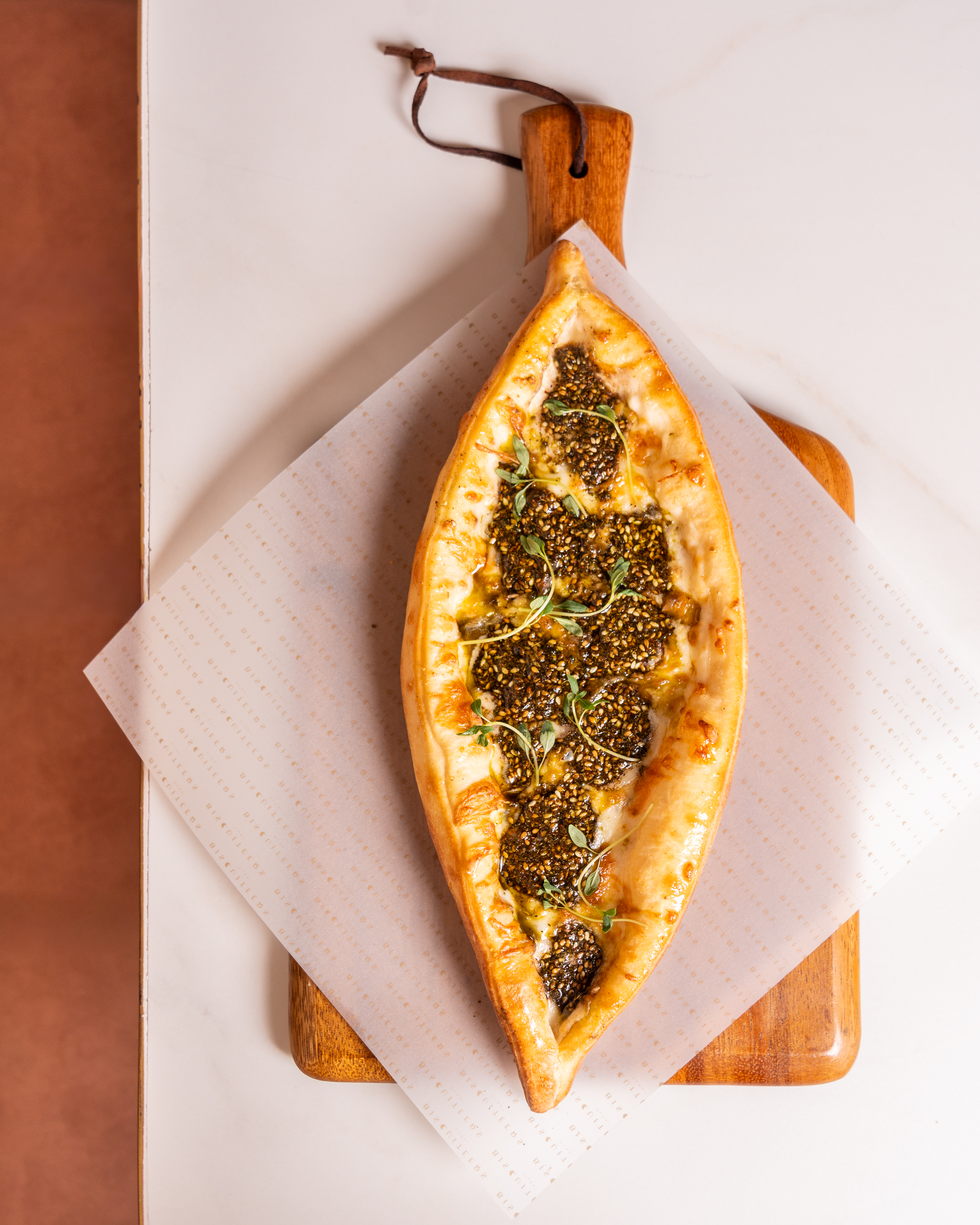 Sourdough Akawi Zaatar Pide