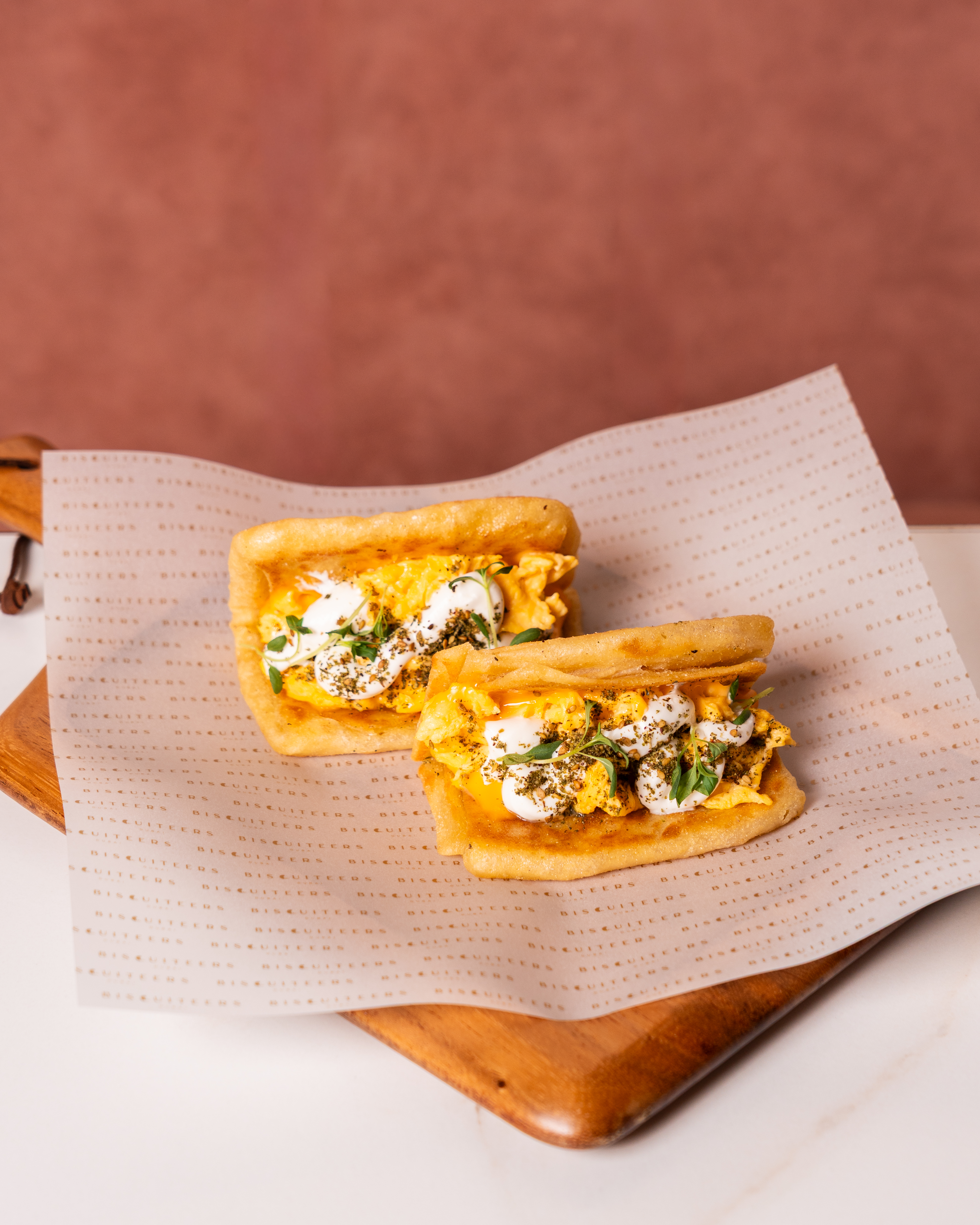 Creamy Scrambled Eggs Msemen